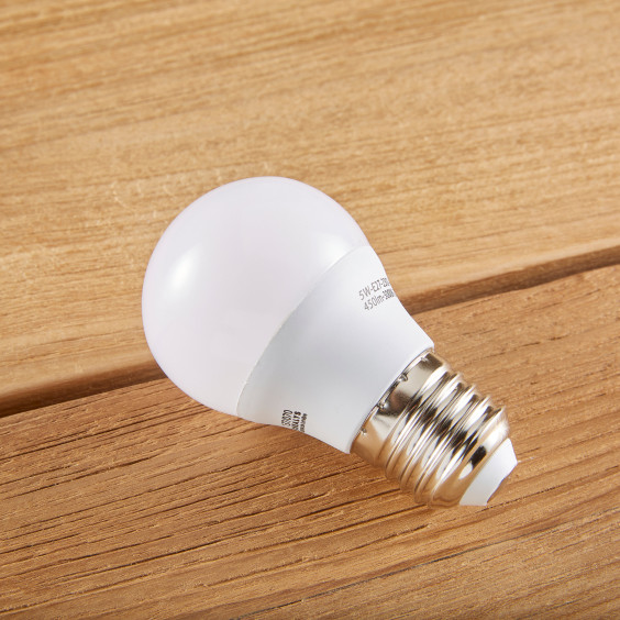 Ampoule LED E27 5W blanc chaud