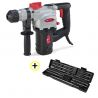Marteau Perforateur 900W 3,5J SDS+ + Coffret 11pcs Forets et Burins SDS+