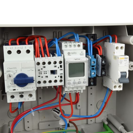 Coffret Electrique Piscine Filtration + 1 Prise Integrée + Protection Electrique Pompe à Chaleur NALTO