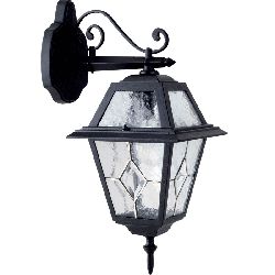 Applique Extérieure Descendante 100W E27 Fonte Noire