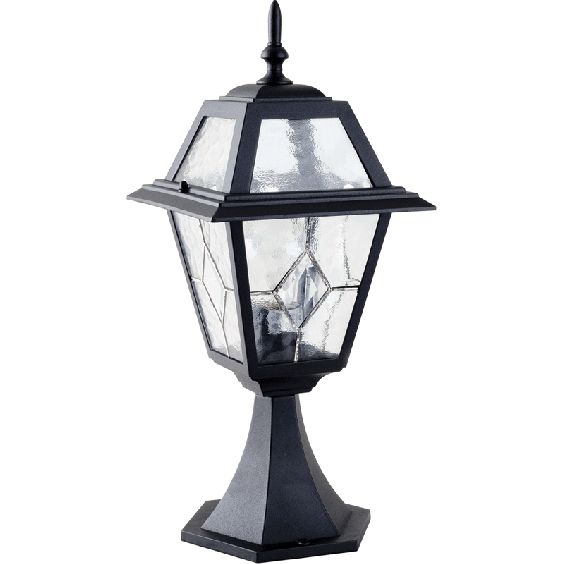Borne Lumineuse Extérieure 100W E27 Fonte Noire