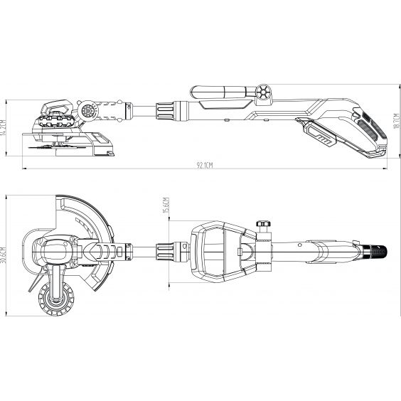 Coupe-Bordure Sans Fil 18V Li-ion KORMAN