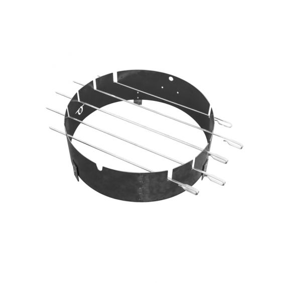 Support et Pics Brochettes pour Bidon Barbecue