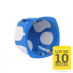 Lot de 10 Boîtes d’Encastrement Simple Étanche à l’Air D67 P50