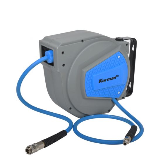 Compresseur Vertical 75L 2.5CV KORMAN TX + Enrouleur Automatique de Tuyau d'Air Comprimé 9M