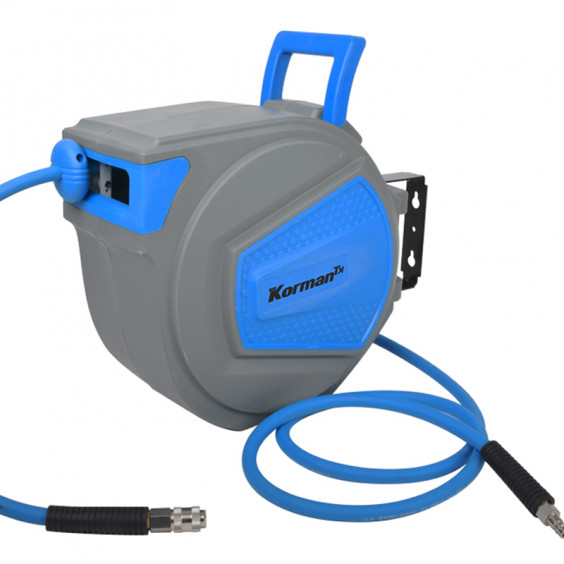 Compresseur Vertical Coaxial 75L 2.5CV + Enrouleur Automatique de Tuyau D’Air Comprimé 9M + Kit Pneumatique 5 pièces STEINER