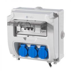Coffret Electrique Piscine Hors Sol Filtration  - Horloge &Eacute;lectronique - 3 prises - NALTO