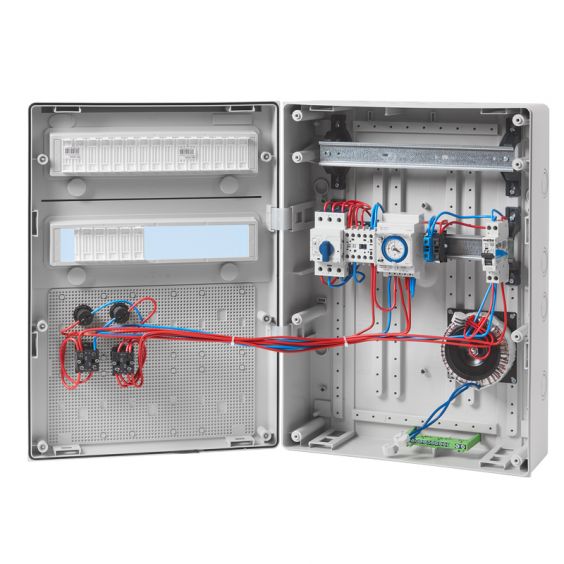 Coffret Electrique Piscine Filtration - Horloge Mécanique -  1 Circuit Eclairage 100W - NALTO