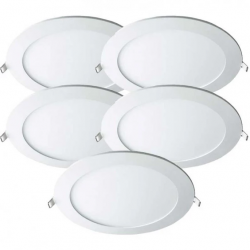 Lot de 5 Spots compact downlight LED 18W blanc neutre