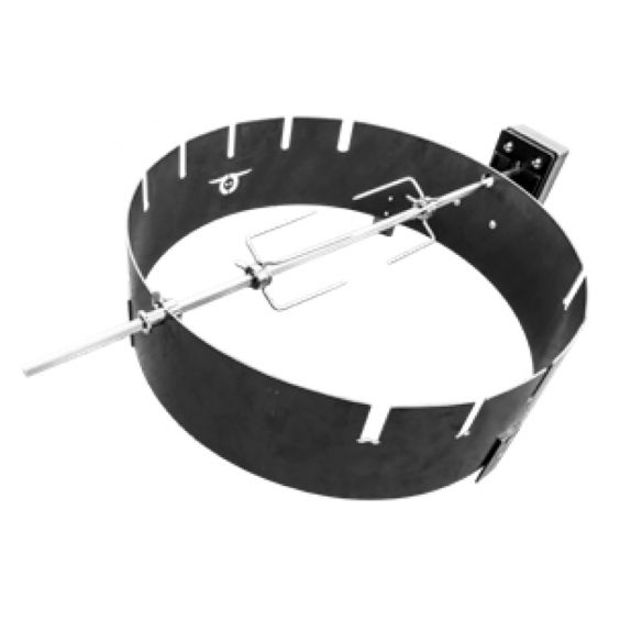 Support et Broche Rotisserie pour Bidon Barbecue REF 900006