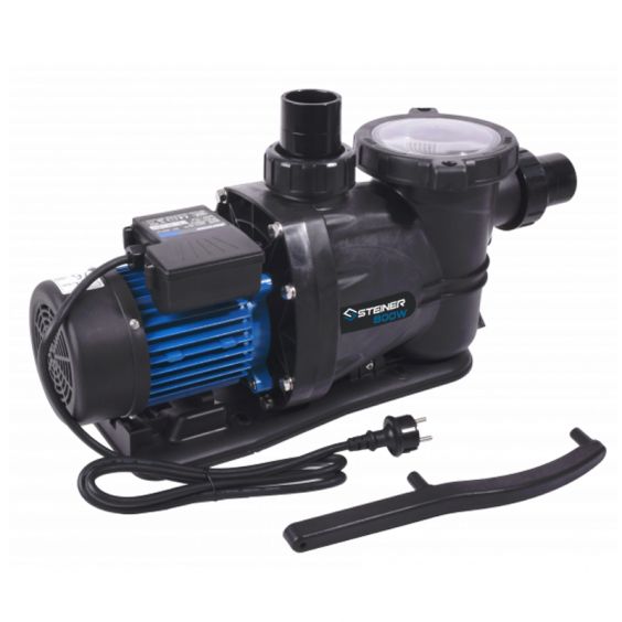 Pompe Filtration Piscine Hors Sol et Enterrée 800W 19m³/h Auto Amorçante STEINER