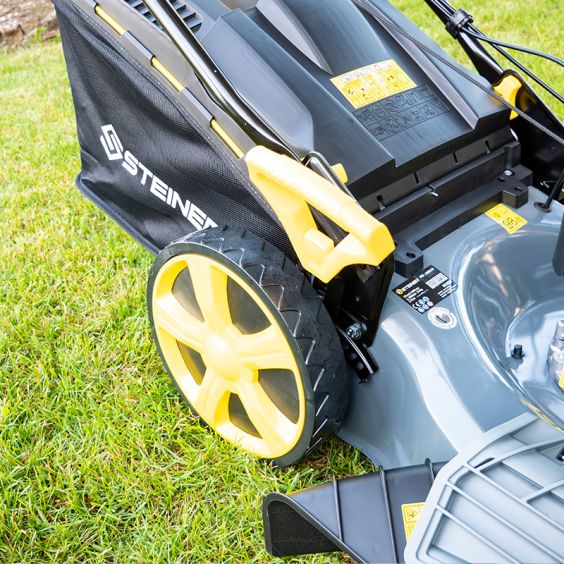 Tondeuse Thermique Tractée 4 en 1 51 cm Mulching 5CV 170cm³ STEINER