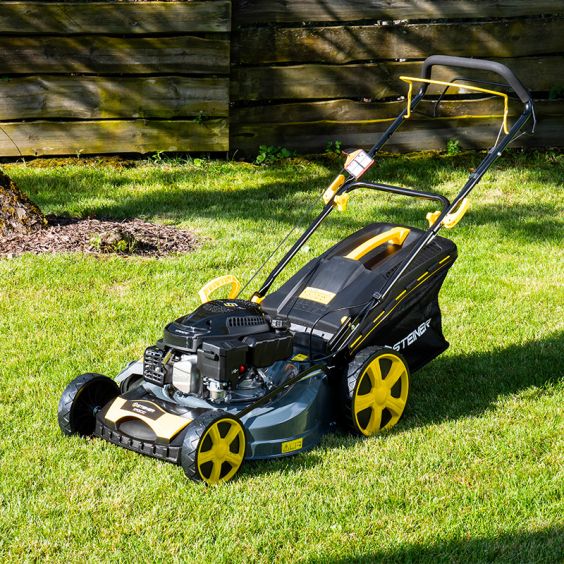 Tondeuse Thermique Tractée 4 en 1 51 cm Mulching 5CV 170cm³ STEINER