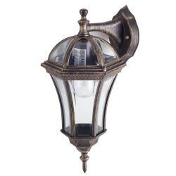 Applique Extérieure Descendante 100W E27 Fonte Noir Brossé