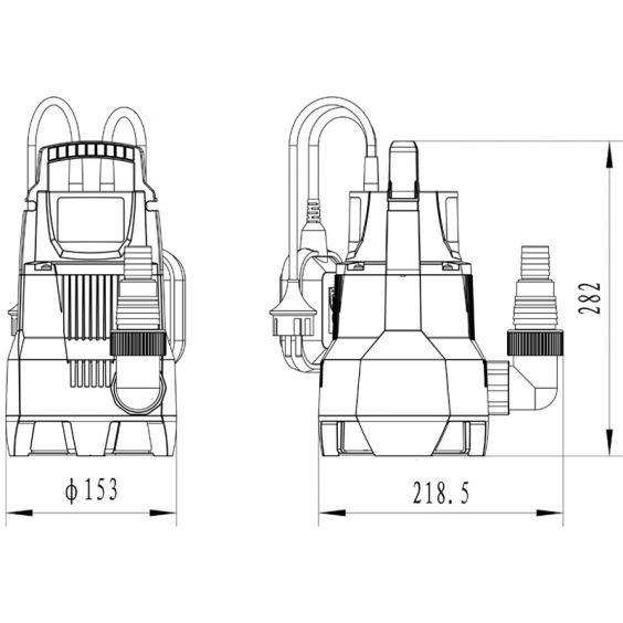 Pompe submersible eaux chargées 400W STEINER