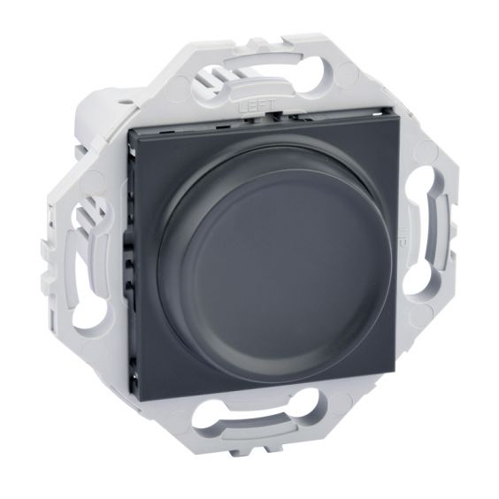 Variateur Rotatif Universel Compatible LED Anthracite NOANE
