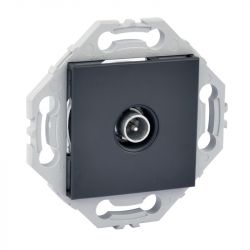 Prise TV Murale Simple Type F Anthracite NOANE