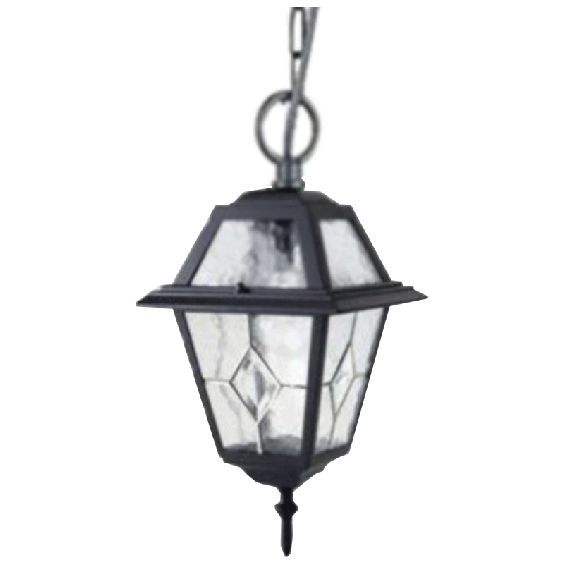 Suspension Extérieure 100W max E27 Fonte Noir