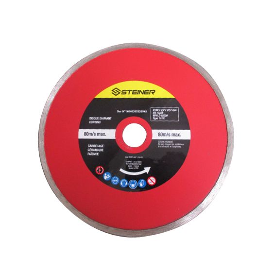 Coupe Carreaux 600 W Ø180 mm STEINER