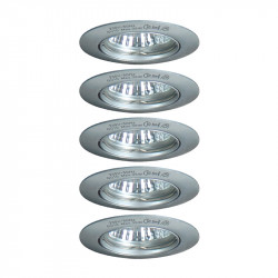 Lot de 5 Spots encastrés ronds orientable TBT 12 V 35W