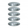 Lot de 5 Spots encastrés ronds orientable TBT 12 V 35W