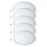 Lot de 5 Downlights LED Spot Rond 12W Blanc WOLTZ