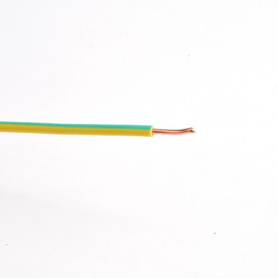 Câble H07VK – 1.5MM2 – Vert/Jaune - Bobine de 100M - fil rigide
