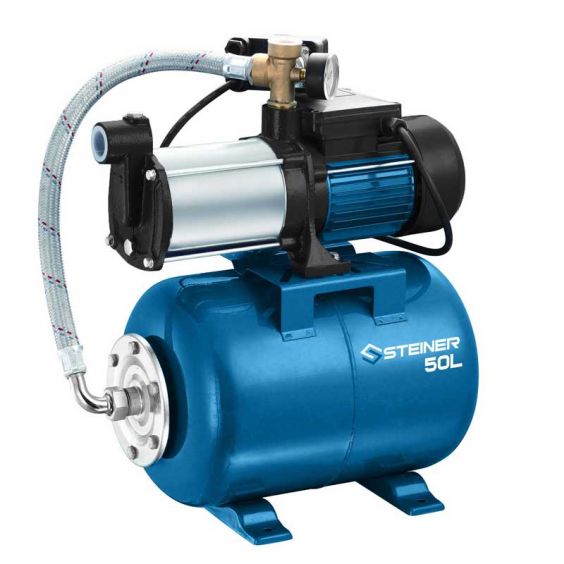 Surpresseur Inox 1300W 50L STEINER