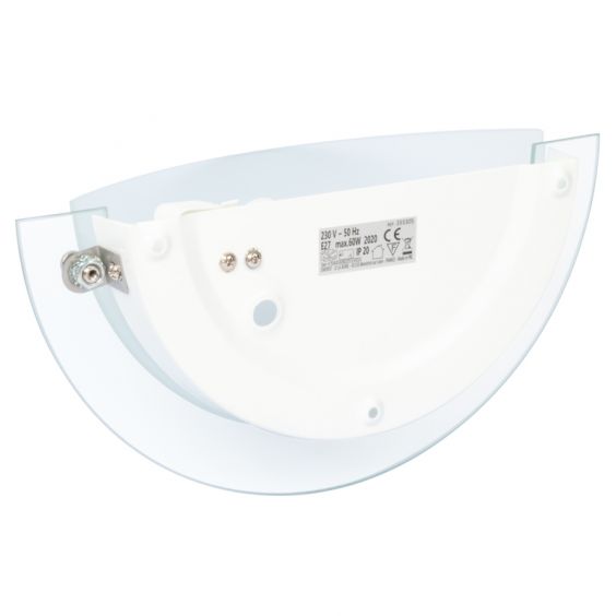 Applique verre 1/2 lune 60W max E27