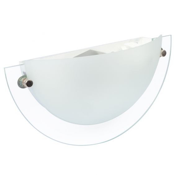 Applique verre 1/2 lune 60W max E27