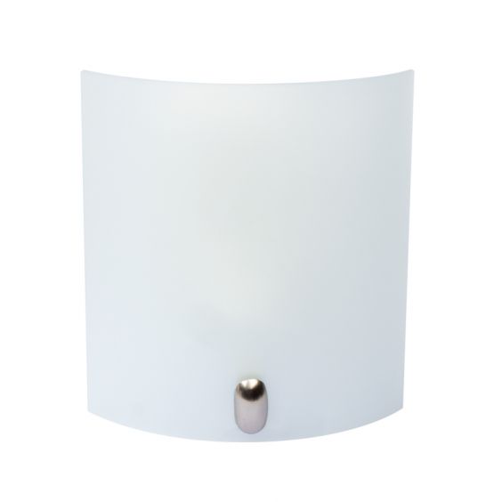 Applique verre 1/2 rond 60W max E27