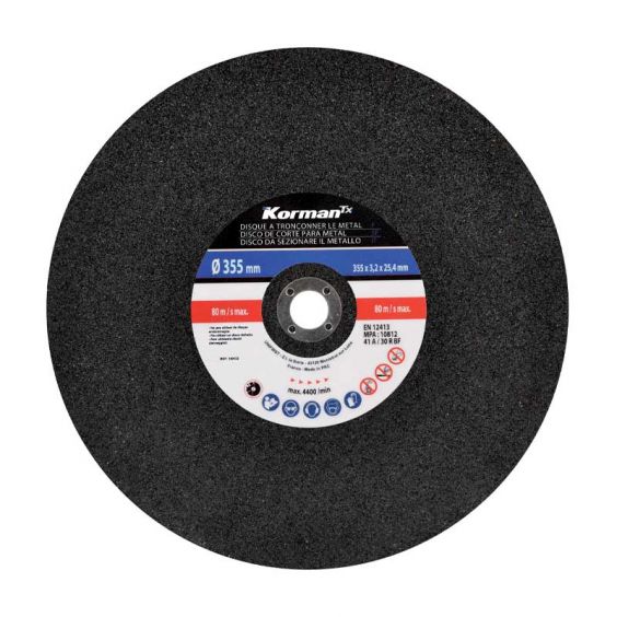Disque à tronçonner métal Ø355 x 25.4mm