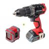 Perceuse sans fil Li-ion 14,4V + Niveau Laser en croix Offert KORMAN