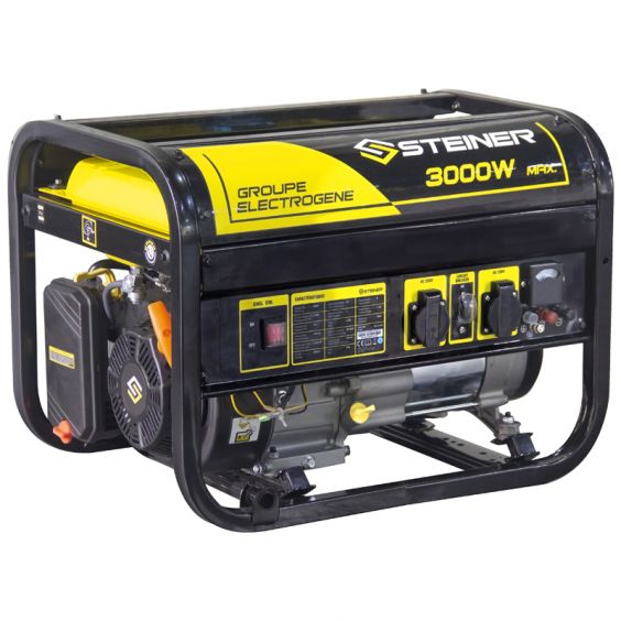Groupe Electrogène Essence 208cc 3000W max STEINER