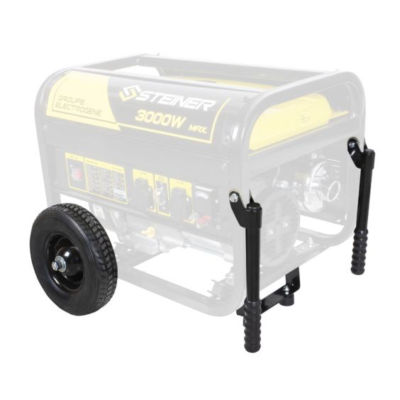 Pack Groupe Electrogène Essence 208cc 3000W max + Kit roues et poignées de transport