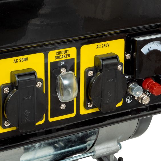 Pack Groupe Electrogène Essence 208cc 3000W max + Kit roues et poignées de transport