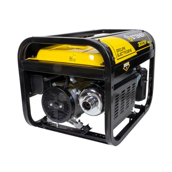 Pack Groupe Electrogène Essence 208cc 3000W max + Kit roues et poignées de transport