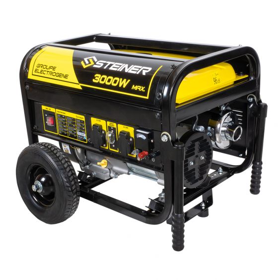Kit roues et poignées de transport pour groupe électrogène essence 208CC 3000W Max STEINER Réf 214128