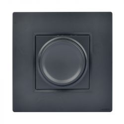 Variateur Rotatif Universel Compatible LED Anthracite NOANE