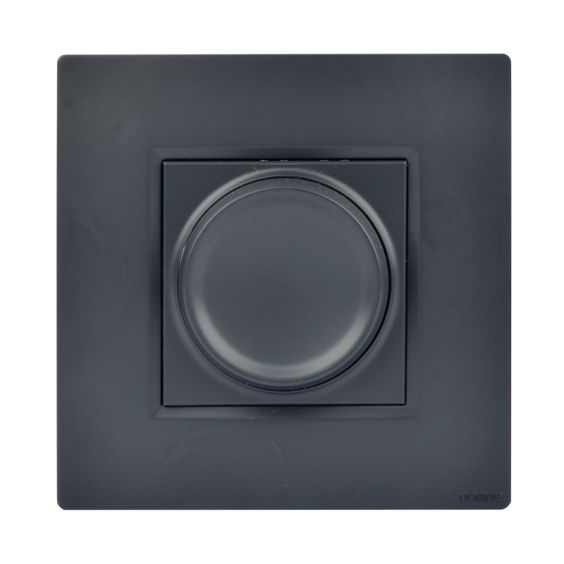 Variateur Rotatif Universel Compatible LED Anthracite NOANE