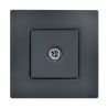Prise TV Murale Simple Type F Anthracite NOANE