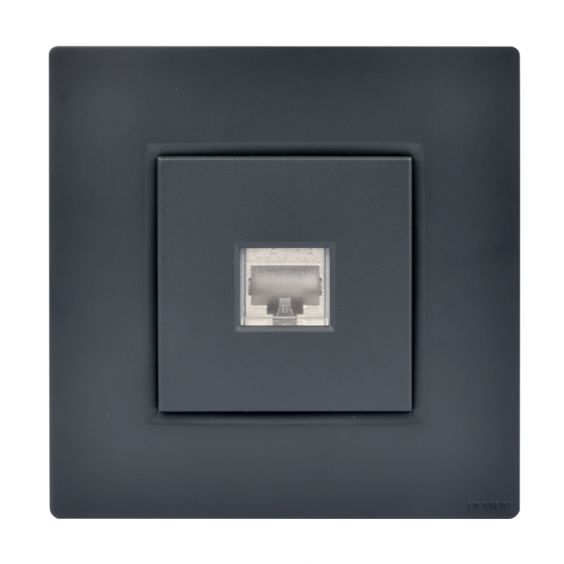 Prise RJ45 Murale Cat. 6 Simple Anthracite NOANE