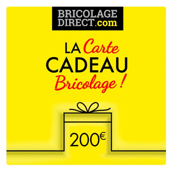 Carte Cadeau Bricolage 200€
