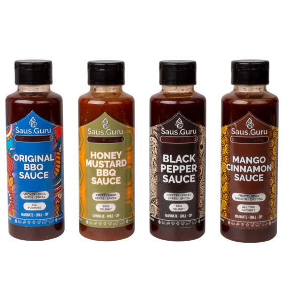 Lot 4 Sauces Barbecue 500mL GURU