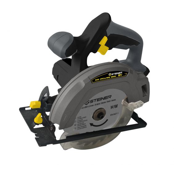 Scie circulaire 165mm sans fil 18V Li-ion STEINER (Sans batterie / Sans chargeur)