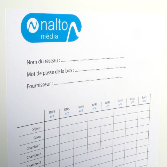 Coffret de Communication TEL/TV WIFI/ADSL avec 4 connecteurs RJ45 - GRADE2 NALTO
