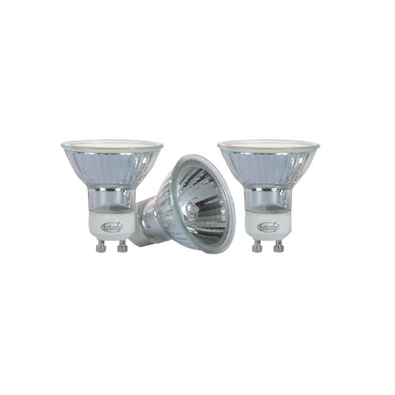 Lot de 3 ampoules halogènes GU10 35W blanc chaud CREALYS