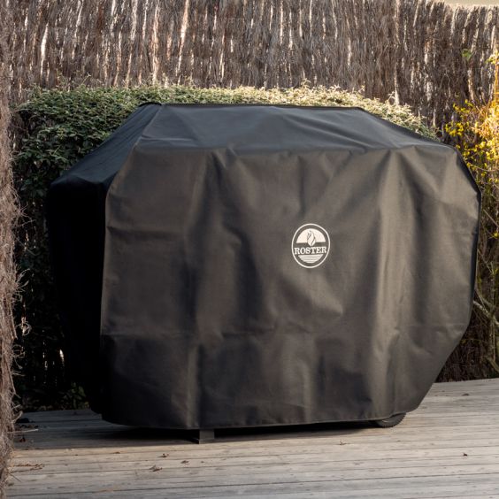 Pack Barbecue Gaz 5 Brûleurs Plancha/Grill/Latéral + Housse de protection imperméable ROSTER