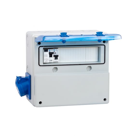 Coffret de camping avec 1 prise CEE 10A + protection électrique incluse