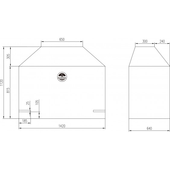 Barbecue gaz ROSTER 3 brûleurs plancha intégrale + Housse de protection imperméable